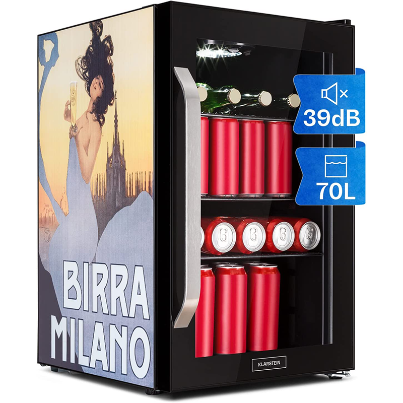 KLARSTEIN DISEÑO BIRRA MILANO 70 litros con dibujo